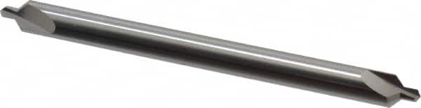 Hertel - #4 Plain Cut 90° Incl Angle Solid Carbide Combo Drill & Countersink - Exact Tooling