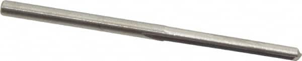 Hertel - #40, 0.098", 140° Point, Solid Carbide Straight Flute Drill Bit - Exact Tooling