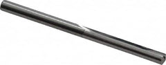 Hertel - #30, 0.1285", 140° Point, Solid Carbide Straight Flute Drill Bit - Exact Tooling