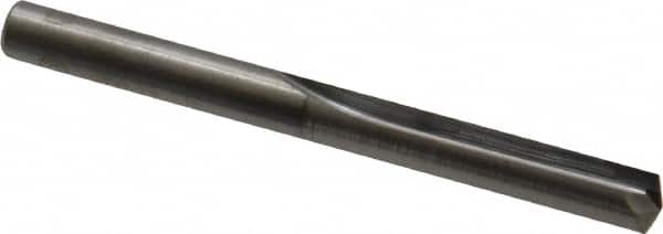 Hertel - #4, 0.209", 140° Point, Solid Carbide Straight Flute Drill Bit - Exact Tooling