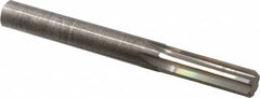 Hertel - 7/16" Solid Carbide 6 Flute Chucking Reamer - Straight Flute, 7/16" Straight Shank, 1-3/8" Flute Length, 4" OAL - Exact Tooling