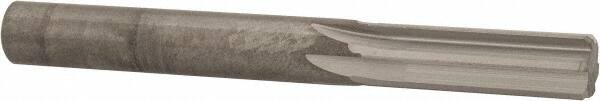 Hertel - 25/64" Solid Carbide 6 Flute Chucking Reamer - Straight Flute, 25/64" Straight Shank, 1-1/4" Flute Length, 3-1/2" OAL - Exact Tooling