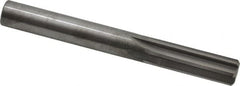 Hertel - Letter X Solid Carbide 6 Flute Chucking Reamer - Straight Flute, 0.397" Straight Shank, 1-1/4" Flute Length, 3-1/2" OAL - Exact Tooling