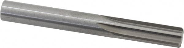 Hertel - Letter Z Solid Carbide 6 Flute Chucking Reamer - Straight Flute, 0.413" Straight Shank, 1-1/4" Flute Length, 3-1/2" OAL - Exact Tooling