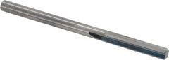Hertel - #8 Solid Carbide 4 Flute Chucking Reamer - Straight Flute, 0.199" Straight Shank, 1" Flute Length, 3" OAL - Exact Tooling