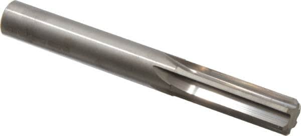 Hertel - 12.5mm Solid Carbide 6 Flute Chucking Reamer - Straight Flute, 0.4921" Straight Shank, 1-1/2" Flute Length, 4" OAL - Exact Tooling