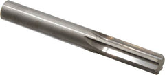 Hertel - 12.5mm Solid Carbide 6 Flute Chucking Reamer - Straight Flute, 0.4921" Straight Shank, 1-1/2" Flute Length, 4" OAL - Exact Tooling
