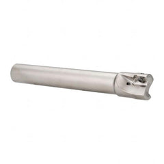 Seco - 1-1/4" Cut Diam, 0.669" Max Depth of Cut, 1" Shank Diam, 7.68" OAL, Indexable Square Shoulder End Mill - XO.X 1806.. Inserts, Cylindrical Shank, 90° Lead Angle, Through Coolant, Series Power Turbo - Exact Tooling