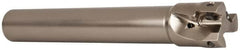 Seco - 1-1/4" Cut Diam, 0.669" Max Depth of Cut, 1" Shank Diam, 7.68" OAL, Indexable Square Shoulder End Mill - XO.X 1806.. Inserts, Cylindrical Shank, 90° Lead Angle, Through Coolant, Series Power Turbo - Exact Tooling