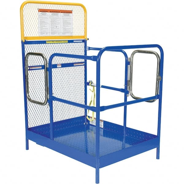 Vestil - 65" Platform - Forklift Work Platform, 1,000 Lb Capacity, 65-5/8" Platform Height, 36" Base Width x 48" Base Depth - Exact Tooling