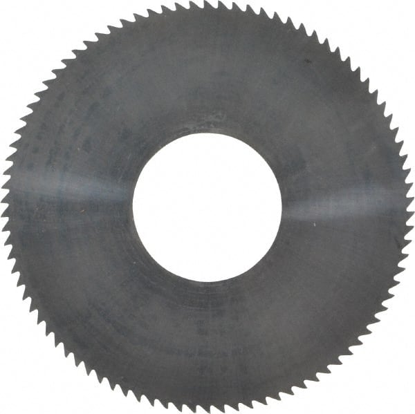 Made in USA - 1-3/4" Diam x 0.01" Blade Thickness x 5/8" Arbor Hole Diam, 90 Tooth Slitting and Slotting Saw - Arbor Connection, Solid Carbide, Concave Ground - Exact Tooling