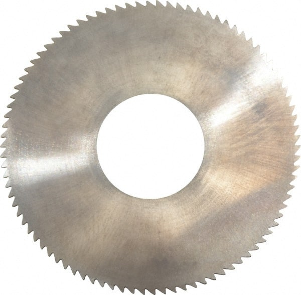 Made in USA - 1-3/4" Diam x 0.032" Blade Thickness x 5/8" Arbor Hole Diam, 90 Tooth Slitting and Slotting Saw - Arbor Connection, Solid Carbide, Concave Ground - Exact Tooling