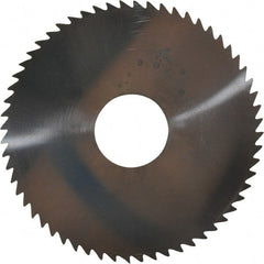 Made in USA - 2-1/4" Diam x 0.04" Blade Thickness x 5/8" Arbor Hole Diam, 60 Tooth Slitting and Slotting Saw - Arbor Connection, Solid Carbide, Concave Ground - Exact Tooling