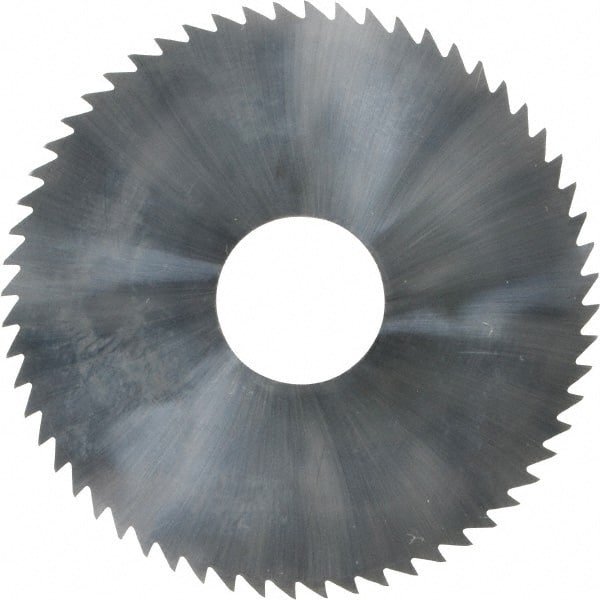 Made in USA - 2-1/4" Diam x 0.072" Blade Thickness x 5/8" Arbor Hole Diam, 60 Tooth Slitting and Slotting Saw - Arbor Connection, Solid Carbide, Concave Ground - Exact Tooling