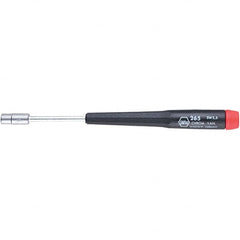 Wiha - 5.5mm Solid Shaft Precision Nutdriver - Cushion Grip Handle, 6-11/16" OAL - Exact Tooling