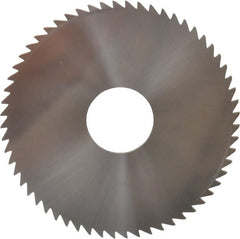 Made in USA - 2-1/4" Diam x 0.091" Blade Thickness x 5/8" Arbor Hole Diam, 60 Tooth Slitting and Slotting Saw - Arbor Connection, Solid Carbide, Concave Ground - Exact Tooling
