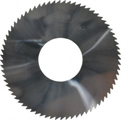 Made in USA - 2-3/4" Diam x 0.04" Blade Thickness x 1" Arbor Hole Diam, 72 Tooth Slitting and Slotting Saw - Arbor Connection, Solid Carbide, Concave Ground - Exact Tooling
