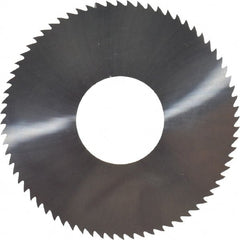 Made in USA - 2-3/4" Diam x 0.102" Blade Thickness x 1" Arbor Hole Diam, 72 Tooth Slitting and Slotting Saw - Arbor Connection, Solid Carbide, Concave Ground - Exact Tooling