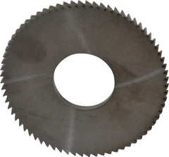 Made in USA - 2-3/4" Diam x 0.144" Blade Thickness x 1" Arbor Hole Diam, 72 Tooth Slitting and Slotting Saw - Arbor Connection, Solid Carbide, Concave Ground - Exact Tooling
