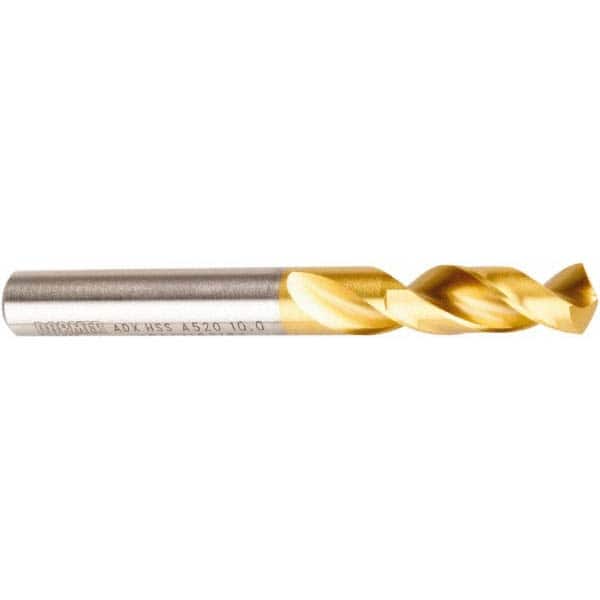 DORMER - 10mm 130° High Speed Steel Screw Machine Drill Bit - Exact Tooling