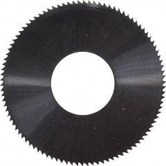 Made in USA - 1" Diam x 0.025" Blade Thickness, 3/8" Arbor Hole Diam, 98 Teeth, Solid Carbide Jeweler's Saw - Uncoated - Exact Tooling