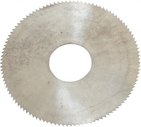 Made in USA - 1-1/4" Diam x 0.016" Blade Thickness, 3/8" Arbor Hole Diam, 110 Teeth, Solid Carbide, Jeweler's Saw - Uncoated - Exact Tooling
