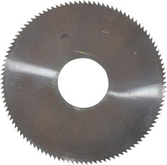 Made in USA - 1-1/4" Diam x 0.02" Blade Thickness, 3/8" Arbor Hole Diam, 110 Teeth, Solid Carbide, Jeweler's Saw - Uncoated - Exact Tooling
