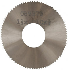Made in USA - 1-1/2" Diam x 0.01" Blade Thickness, 1/2" Arbor Hole Diam, 130 Teeth, Solid Carbide, Jeweler's Saw - Uncoated - Exact Tooling