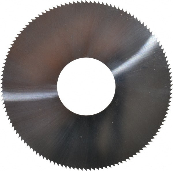 Made in USA - 1-1/2" Diam x 0.012" Blade Thickness, 1/2" Arbor Hole Diam, 130 Teeth, Solid Carbide, Jeweler's Saw - Uncoated - Exact Tooling