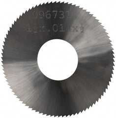 Made in USA - 1-1/2" Diam x 0.014" Blade Thickness, 1/2" Arbor Hole Diam, 110 Teeth, Solid Carbide, Jeweler's Saw - Uncoated - Exact Tooling