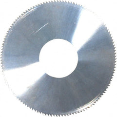 Made in USA - 1-1/2" Diam x 1/16" Thick, 1/2" Arbor Hole Diam, 130 Teeth, Solid Carbide, Jeweler's Saw - Uncoated - Exact Tooling