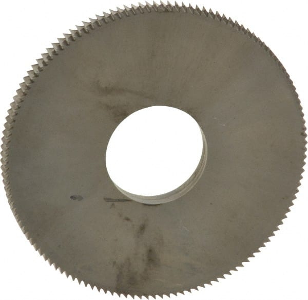 Made in USA - 1-1/2" Diam x 1/8" Thick, 1/2" Arbor Hole Diam, 130 Teeth, Solid Carbide, Jeweler's Saw - Uncoated - Exact Tooling