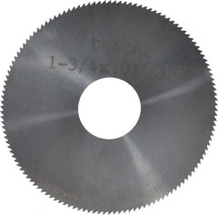 Made in USA - 1-3/4" Diam x 0.014" Blade Thickness, 1/2" Arbor Hole Diam, 130 Teeth, Solid Carbide, Jeweler's Saw - Uncoated - Exact Tooling