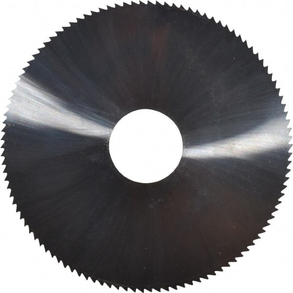 Made in USA - 2" Diam x 0.051" Blade Thickness, 1/2" Arbor Hole Diam, 110 Teeth, Solid Carbide Jeweler's Saw - Uncoated - Exact Tooling