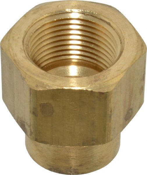 Parker - 3/4 x 1/2 Female Thread, Brass Industrial Pipe Coupling - FNPTF, 1,000 psi - Exact Tooling