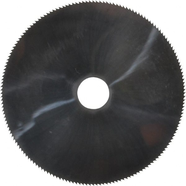 Made in USA - 3" Diam x 0.032" Blade Thickness, 1/2" Arbor Hole Diam, 168 Teeth, Solid Carbide Jeweler's Saw - Uncoated - Exact Tooling