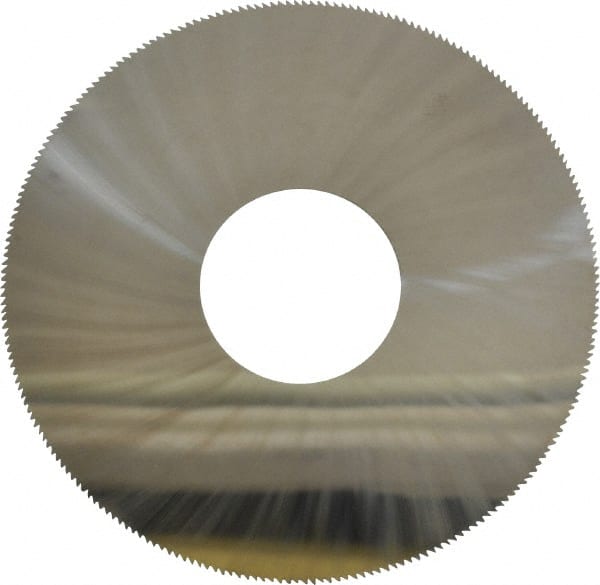 Made in USA - 3" Diam x 0.035" Blade Thickness, 1" Arbor Hole Diam, 230 Teeth, Solid Carbide Jeweler's Saw - Uncoated - Exact Tooling