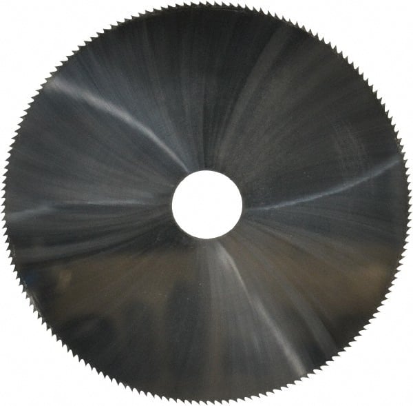 Made in USA - 3" Diam x 0.04" Blade Thickness, 1/2" Arbor Hole Diam, 168 Teeth, Solid Carbide Jeweler's Saw - Uncoated - Exact Tooling