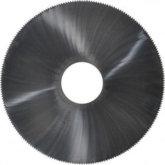 Made in USA - 4" Diam x 1/16" Thick, 1" Arbor Hole Diam, 220 Teeth, Solid Carbide Jeweler's Saw - Uncoated - Exact Tooling