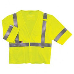 8356FRHL S/M LIME FR MODACRYLIC VEST - Exact Tooling