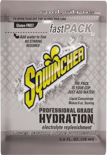 Sqwincher - Pack Cool Citrus Activity Drink - Liquid Concentrate, Yields 6 oz - Exact Tooling