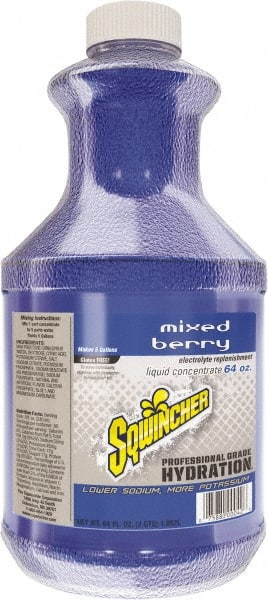 Sqwincher - 64 oz Bottle Mixed Berry Activity Drink - Liquid Concentrate, Yields 5 Gal - Exact Tooling