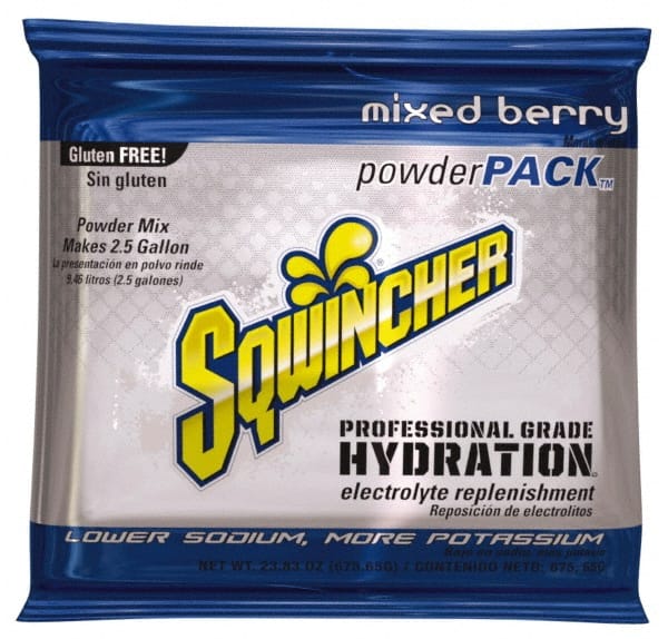 Sqwincher - 23.83 oz Pack Mixed Berry Activity Drink - Powdered, Yields 2.5 Gal - Exact Tooling