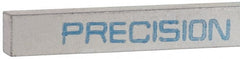 Precision Brand - 12" Long x 1/2" High x 3/8" Wide, Zinc-Plated Key Stock - Low Carbon Steel - Exact Tooling