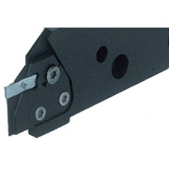 Iscar - 115mm OAL, Left Hand Indexable Grooving Cutoff Toolholder - 42mm Shank Height x 35.2mm Shank Width, DG.. Insert Style, DGHAL Toolholder Style, Series Do-Grip - Exact Tooling