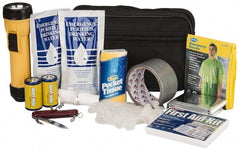 PRO-SAFE - Emergency Preparedness Kits Type: Emergency Response/Preparedness Kit Contents: 33 Piece First Aid Kit; Duct Tape; Drinking Water Packet; Dust Mask; Emergency Poncho; Flashlight; Gloves; Swiss Army Knife; Tissues - Exact Tooling