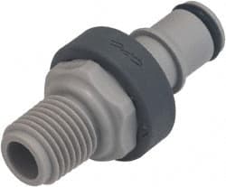 CPC Colder Products - 1/4" Nominal Flow, 1/4 Thread, Nonspill Quick Disconnect Coupling - 120 Max psi, 32 to 160°F, Polypropylene Coupling - Exact Tooling