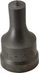 Cleveland Steel Tool - 1/2 Inch Diameter Round Ironworker Punch - 1-1/32 Inch Body Diameter, 1-5/32 Inch Head Diameter, 1-15/16 Inch Overall Length - Exact Tooling