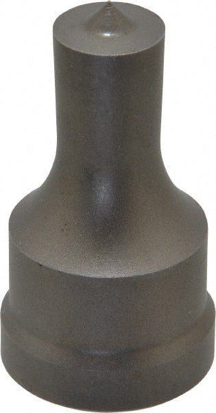 Cleveland Steel Tool - 9/16 Inch Diameter Round Ironworker Punch - 1-1/32 Inch Body Diameter, 1-5/32 Inch Head Diameter, 1-15/16 Inch Overall Length - Exact Tooling