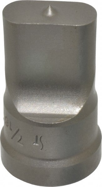 Cleveland Steel Tool - 7/16 Inch Wide Oblong Ironworker Punch - 1-1/32 Inch Body Diameter, 1-5/32 Inch Head Diameter, 1-15/16 Inch Overall Length - Exact Tooling